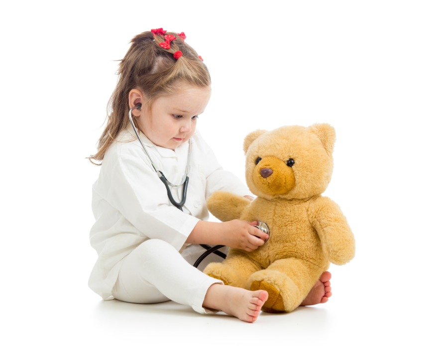 Pädiatrische Herzauskultation an Teddys für den PALS-Provider-Kurs